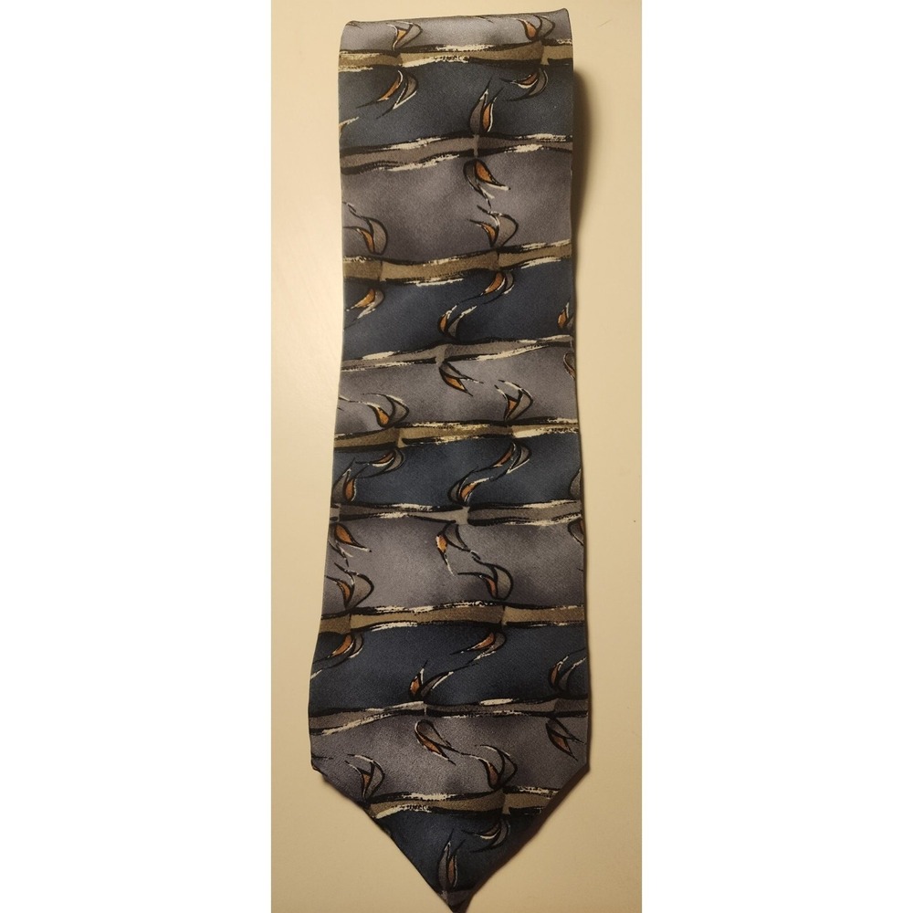 J Garcia‎ Mens Tie Gray Abstract